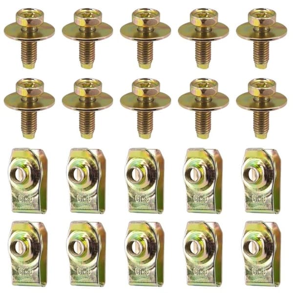 INF U-Clip Jernpladefastgørelser 10-pack