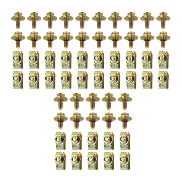 INF U-Clip Jernpladefastgørelser 30-Piece