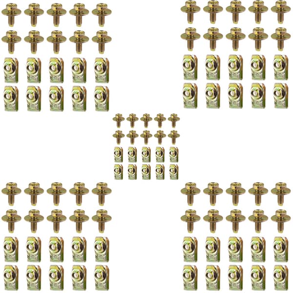 INF U-Clip Jernpladefastgørelser 50-Piece