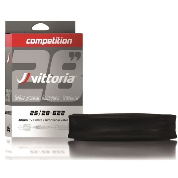 Innerslang - Vittoria - 700x20-28C - Butyl - Presta 60 mm - Svart