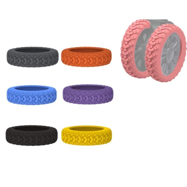 INF Caster Shoes Bagagehjul - (8-pack) Rosa+blått
