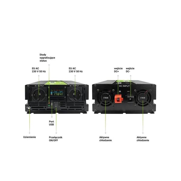 Konverterare Green Cell INVGC12P2000LCD 2000 W