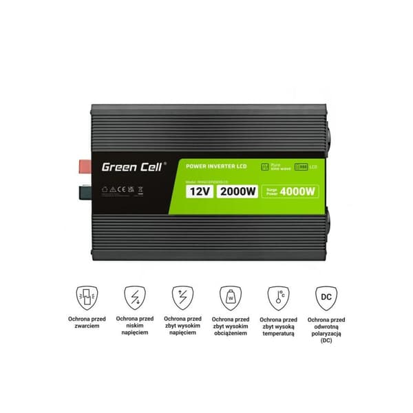 Konverterare Green Cell INVGC12P2000LCD 2000 W