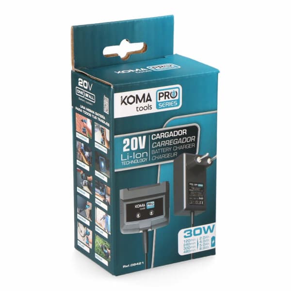 Akkulaturi Koma Tools 4 Ah 2 Ah 5 Ah 8 Ah 20 V 100-240 V~50/60 Hz