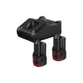 Miniatyrbillede 1 af 4: Oplader og genopladeligt batterisæt BOSCH 1600A019R8 12 V