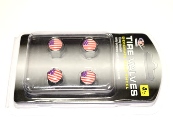 Ventilhattar USA 4-pack styling jänkare i fint set kromfärgade
