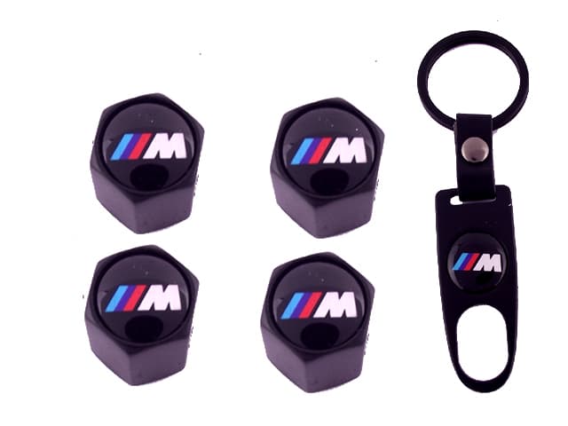 Ventilhattar BMW M 4p + nyckelring styling M3 M4 M5 M6