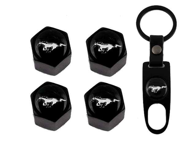 Ventilhattar Ford Mustang 4st + nyckelring styling i exklusivt set
