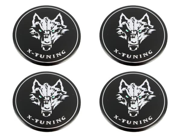 Varg hjulnav emblem till fälgar o centrumkåpor 4-pack styling