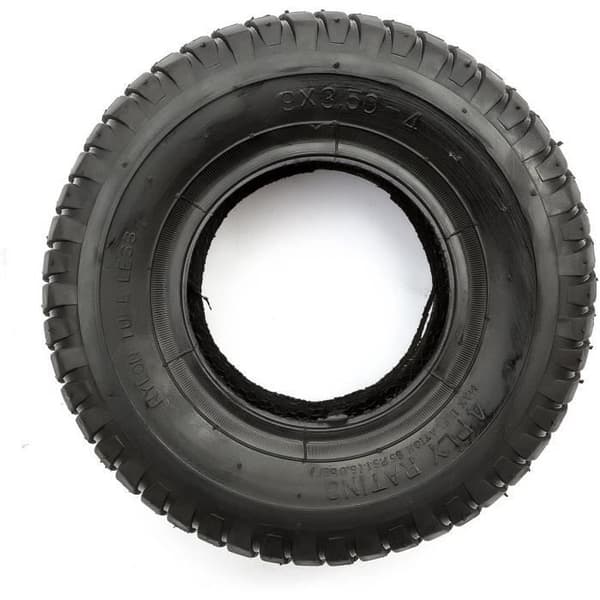 Mobility Scooter Knobbly Black Tire 9x3,50-4 9x350-4 10,2cm Fälg