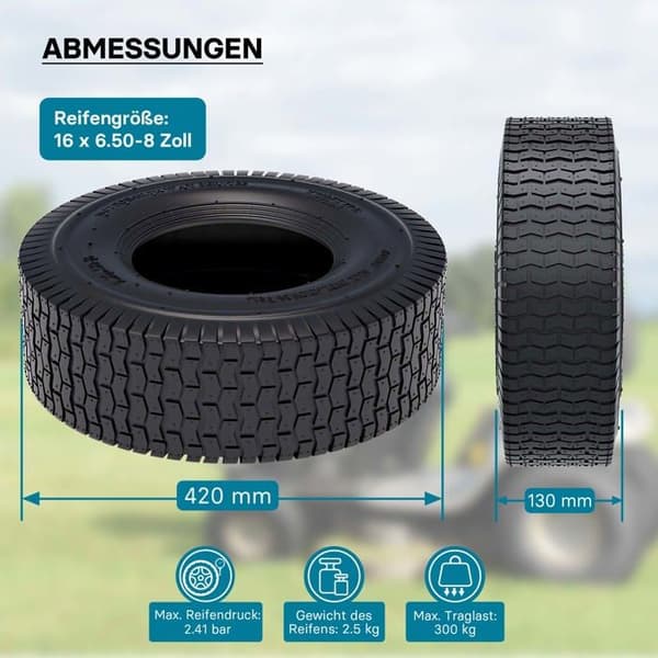 Pneu gräsklippare autoportéer 16x