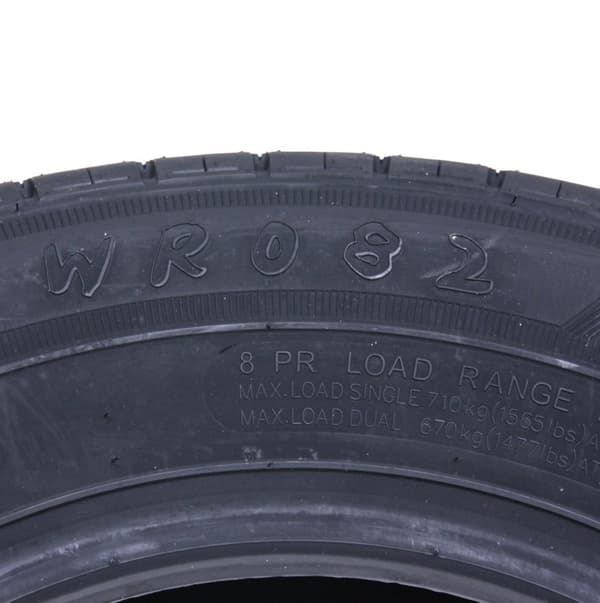 165R13C trailerdæk til høj hastighed, vejgodkendt 670 kg - Wanda WR082 Dæk - sæt med 2 stk.