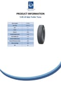 Miniatyrbild 8 av 9: 5.00-10 Trailer Tyre 4ply High Speed E-Marked Road Legal 355kgs 72N Wanda P802