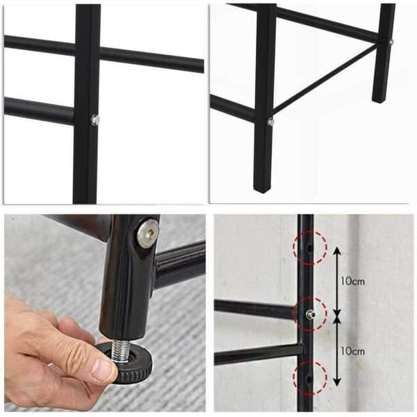 Förvaringshylla för 8 däck, stålgaragedäckhyllor, justerbar höjd, 180 kg maximal belastning, 107 x 46 x 117 cm