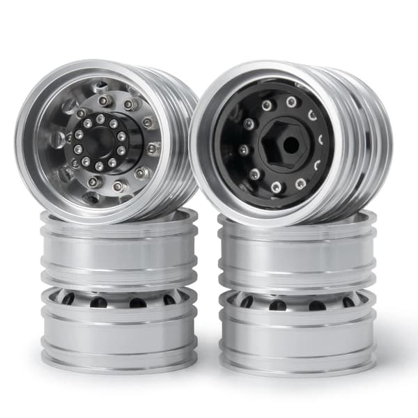 RC Lastbil Hjul Fælg, Aluminiumslegering Konstruktion, 12mm Hex Hub, 4PCS