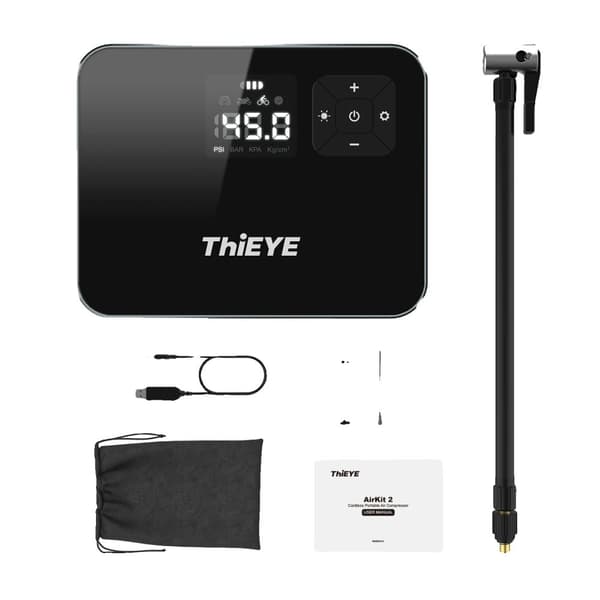 ThiEYE Ilmakompressori, 12V Nopea Täyttö, Kompakti Kannettava Muotoilu,AirKit 2
