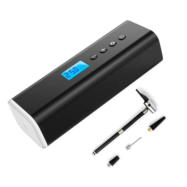 Trådløs bil luftkompressor, 2000mAh batteri, 150 PSI maksimalt tryk,sort