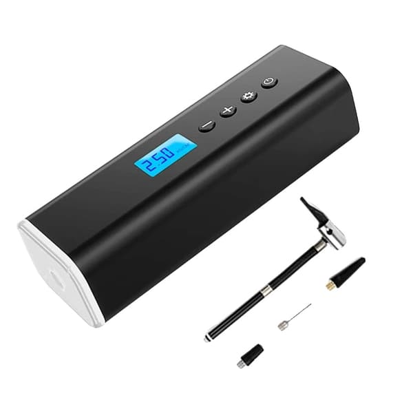 Trådløs bil luftkompressor, 2000mAh batteri, 150 PSI maksimalt tryk,sort