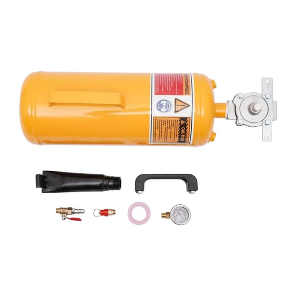 Dækpumpe, 8L kapacitet, 145 PSI maks. tryk, brugervenligt design,Gul