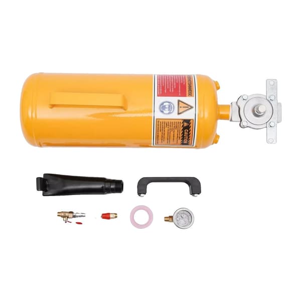 Dækpumpe, 8L kapacitet, 145 PSI maks. tryk, brugervenligt design,Gul