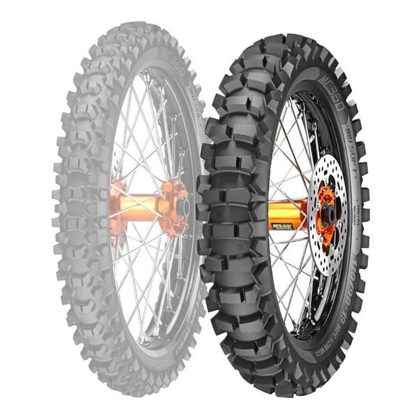 Metzeler Motocross Takarengas Mc360 Mid Soft 62r Tt Hopeinen 120 / 80 / R18