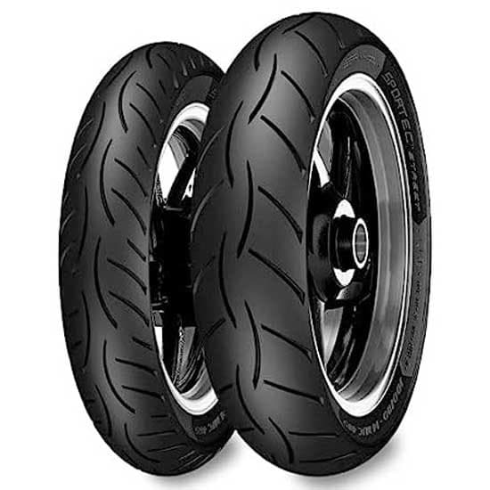 Metzeler Tien Etu-tai Takarengas Sportec Street 2 M/c 43s Tl Hopeinen 80 / 80 / R14