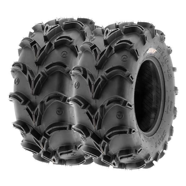 Sun-f Atv Rengas A-050 Tl 70j Hopeinen 25 X 10 / R12