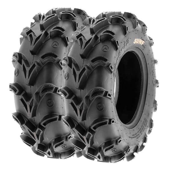 Sun-f Atv Rengas A-050 Tl 70j Hopeinen 25 X 10 / R12