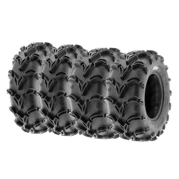 Sun-f Atv Rengas A-050 Tl 70j Hopeinen 25 X 10 / R12