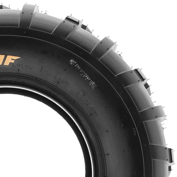 Sun-f Atv Rengas A-010 Tl 70j Hopeinen 25 X 10 / R12