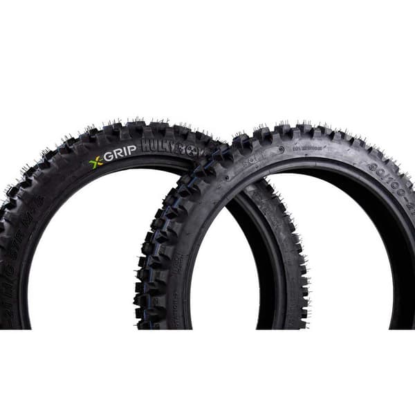 X-grip Motocross Rengas Hulkyboy Soft Hopeinen 90 / 100 / R21