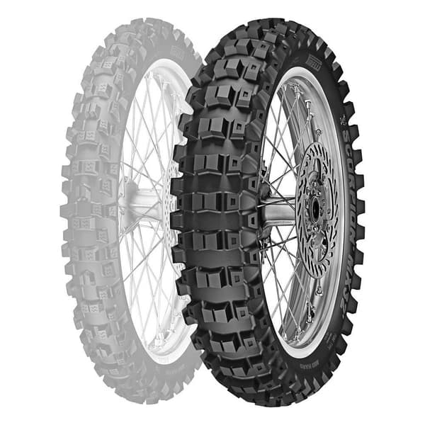 Pirelli Motocross Takarengas Scor.mx Mid Hard 32 62m Tl Hopeinen 110 / 90 / R19