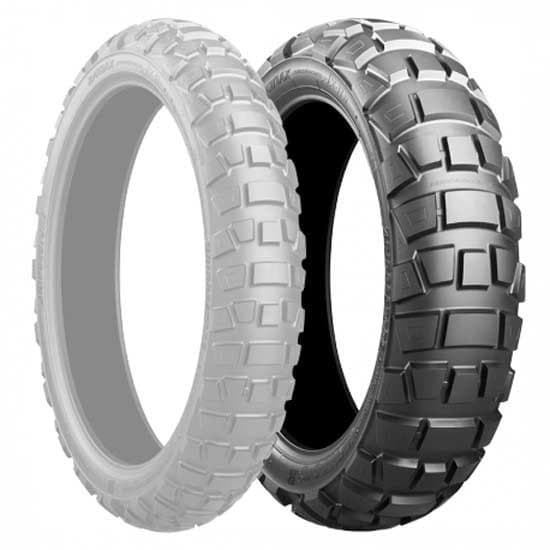 Bridgestone Trail Takarengas Adventurecross Ax41 64p Tl Musta,Hopeinen 120 / 90 / R17