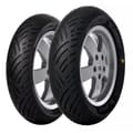 Pikkukuva 1 / 5: Eurogrip Bee Connect 48s Tl Skootterin Etu-/takarengas Hopeinen 110 / 70 / R13