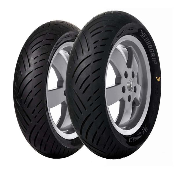 Eurogrip Bee Connect 59s Tl Skootterin Etu-/takarengas Hopeinen 110 / 80 / R14