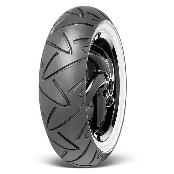 Continental Contitwist Whitewall Reinforced 58p Tl Skootterin Etu-/takarengas Musta 120 / 70 / R12