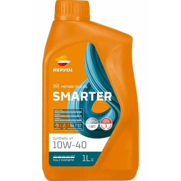 Moottoripyörän moottoriöljy Repsol Smarter 10W40 1 L