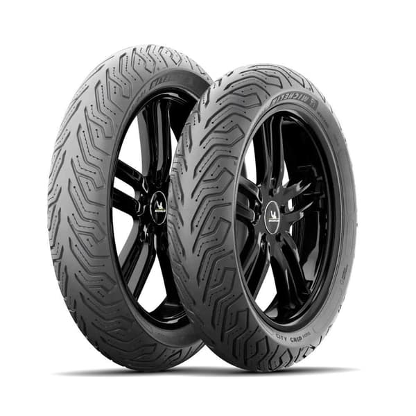 Michelin City Grip Saver Reinf 60s Tl/tt Skootterin Etu-/takarengas Hopeinen 130 / 60 / R13