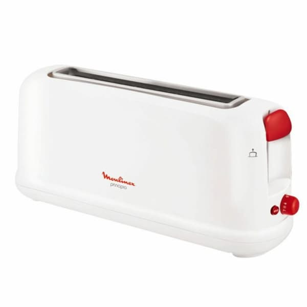 Brödrost med tinande funktion Moulinex LS16011 1000W Vit 1000W Röd Vit