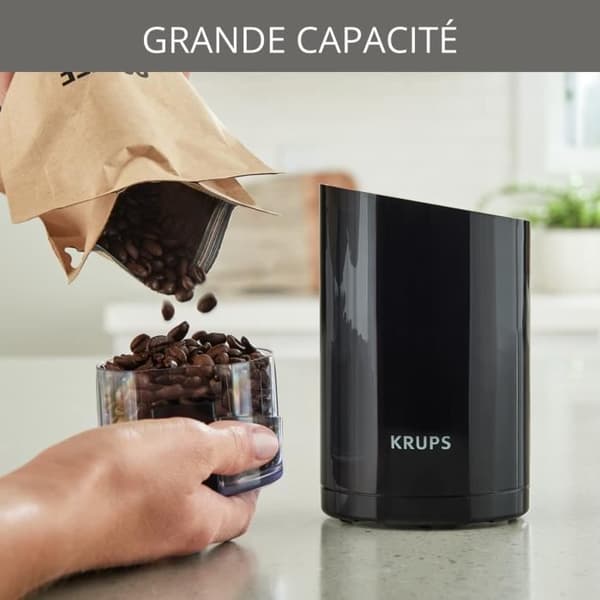 KRUPS Fast Touch elektrisk kaffekvarn - Kapacitet 75g - 200 watt