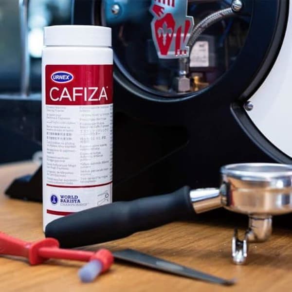 Rengöringspulver - URNEX - Cafiza - 566 g - För espressomaskiner - NSF-certifierad - Lättsköljning
