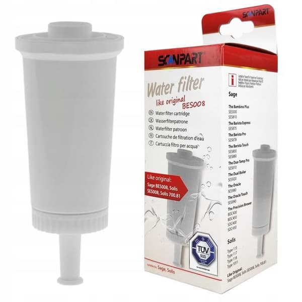 Vattenfilter - SCANPART - BES008 - Vattenrening - Kompatibel med kaffemaskiner - Enkelt byte