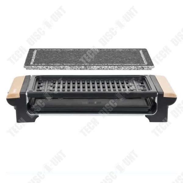 TD® elektrisk bordsgrill 1300 W Avtagbar droppbricka Stor tillagningsyta Temperaturjustering i flera nivåer