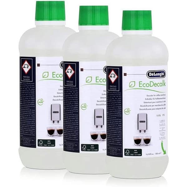 Set med 3 flaskor (3x500ml) Ecodecalk DeLonghi för kaffemaskin 5513296041 5513296041*3