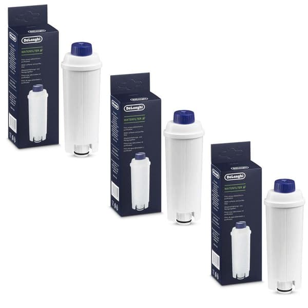 Set med 3 ECAM DLSC002-filter - Kaffebryggare, Expresso - KENWOOD, ARIETE, DELONGHI (115514)