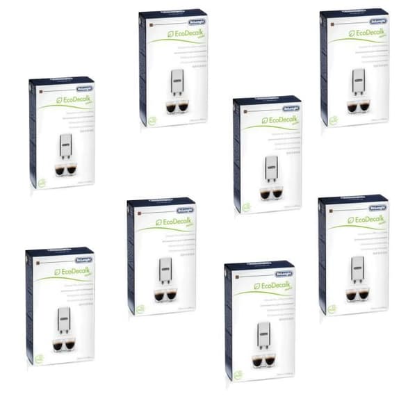 Set med 8 EcoDecalk mini 100ml - Skalare för DELONGHI, SIMAC kaffe- och espressobryggare