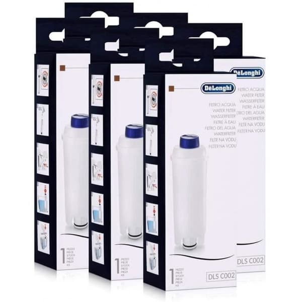 Set med 6 original vattenfilter för DeLonghi SER3017 kaffemaskiner (x6)