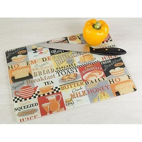 Creative Tops Hemskydd Arbetsyta i Glas Retro Frukost varje dag, flerfärgad - 5166384