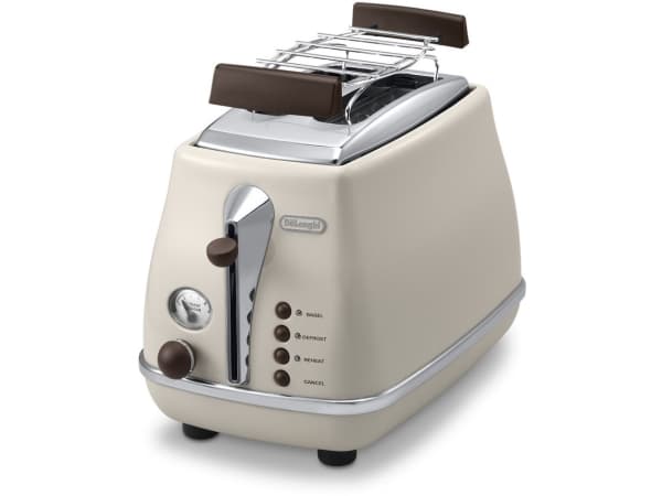 De'Longhi Icona Vintage CTOV 2103.BG - Brödrost - 2 skiva - 2 Kortplatser - beige