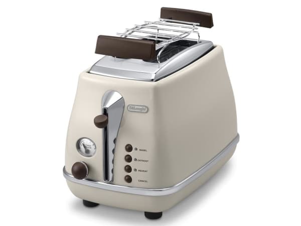 De'Longhi Icona Vintage CTOV 2103.BG - Brödrost - 2 skiva - 2 Kortplatser - beige